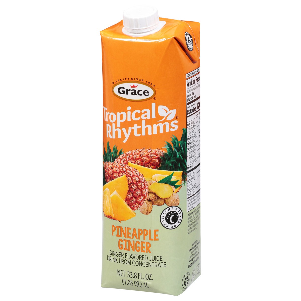 slide 11 of 14, Grace Tropical Rhythms Pineapple GInger Juice Drink from Concentrate - 33.8 fl oz, 33.8 fl oz