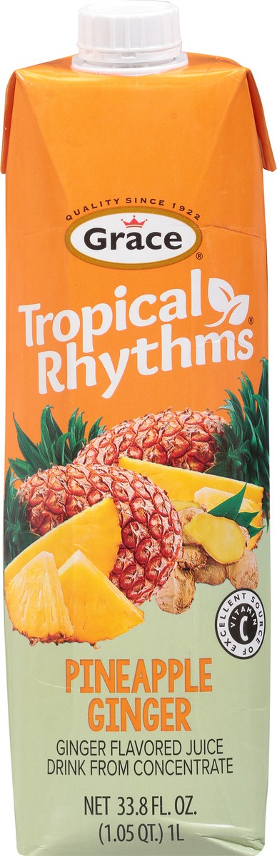 slide 3 of 14, Grace Tropical Rhythms Pineapple GInger Juice Drink from Concentrate - 33.8 fl oz, 33.8 fl oz