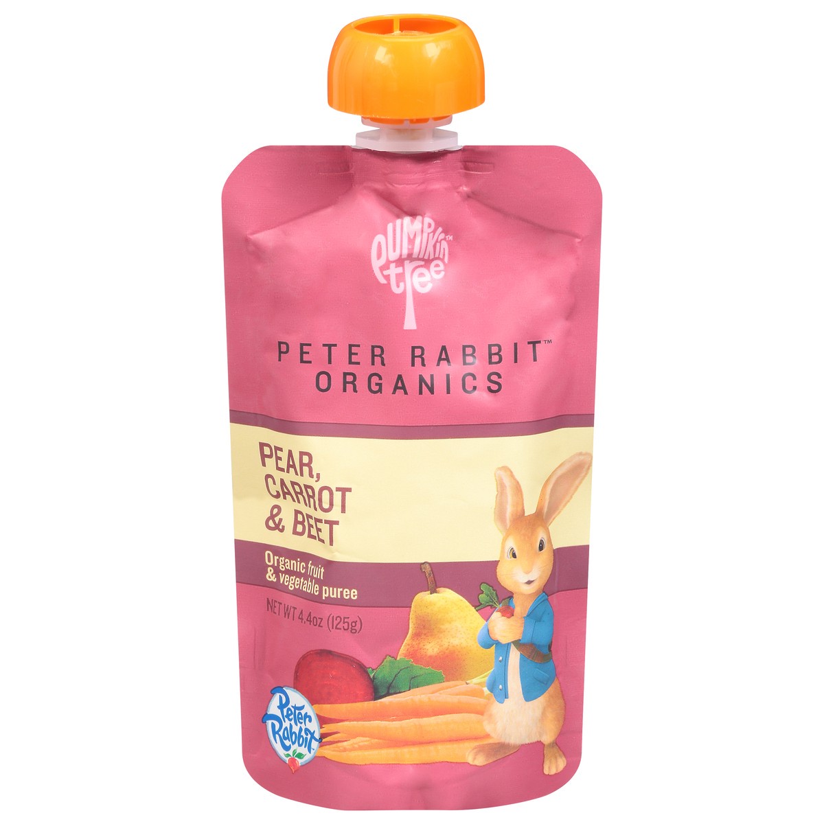 slide 1 of 12, Peter Rabbit Organics Organic Pear Carrot & Beet Fruit & Vegetable Puree 4.4 oz, 4.4 oz