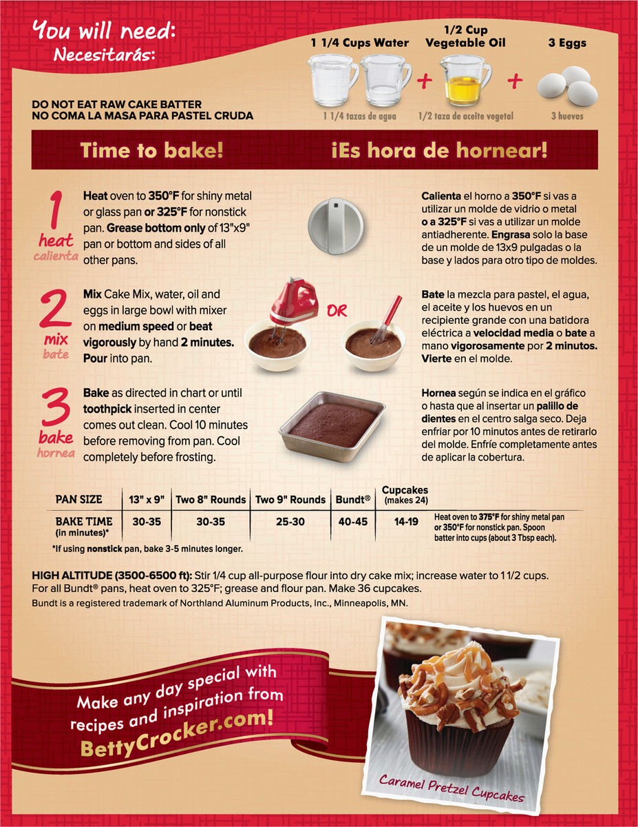 slide 9 of 13, Betty Crocker Super Moist Dark Chocolate Cake Mix, 15.25 oz, 15.25 oz