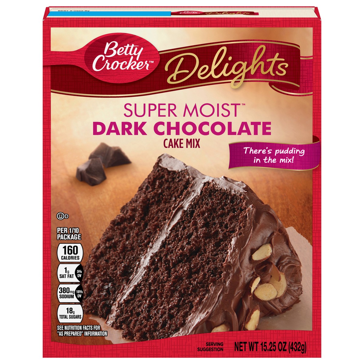 slide 1 of 13, Betty Crocker Super Moist Dark Chocolate Cake Mix, 15.25 oz, 15.25 oz