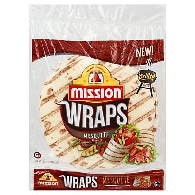 slide 1 of 10, Mission Mesquite Grilled Tortilla Wraps, 10.5 oz