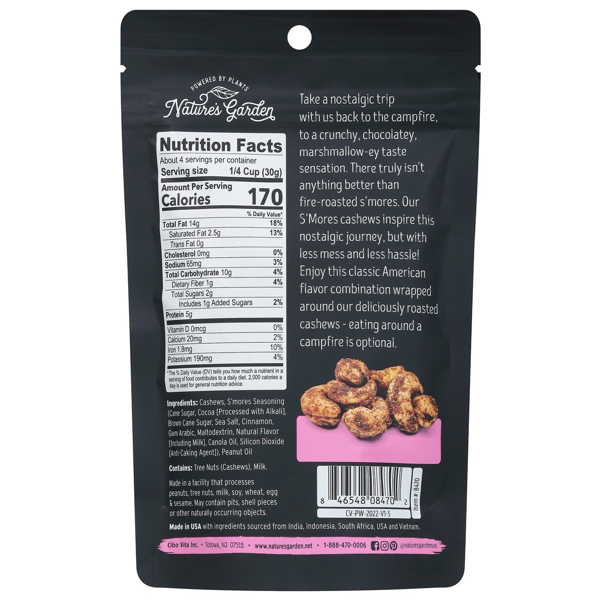 slide 9 of 14, Nature's Garden S'Mores Cashews 4 oz, 4 oz