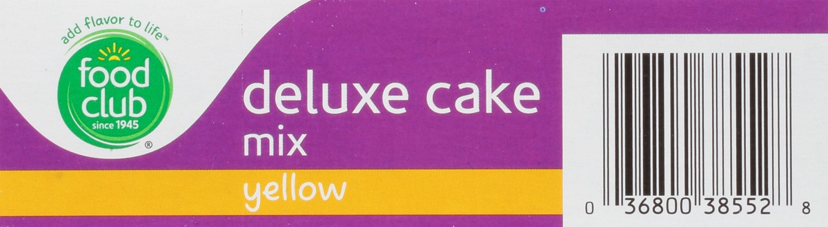 slide 9 of 14, Food Club Yellow Deluxe Cake Mix 16.5 oz, 16.5 oz