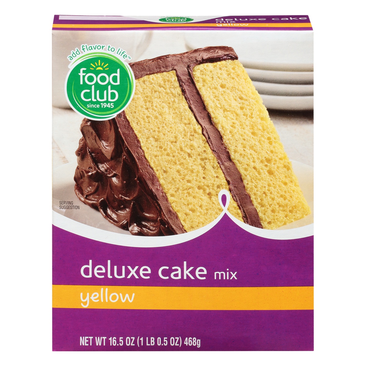 slide 1 of 10, Food Club Yellow Cake Mix, 16.5 oz
