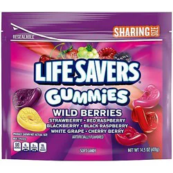 LIFE SAVERS Gummies Wild Berry Gummy Candy, Sharing Size, 14.5 Oz Resealable Bag
