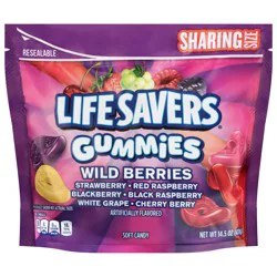 LIFE SAVERS Gummies Wild Berry Gummy Candy, Sharing Size, 14.5 Oz Resealable Bag