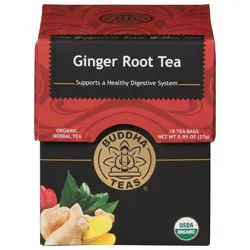 Buddha Teas Organic Ginger Root Herbal Tea 18 Tea Bags - 18 ct