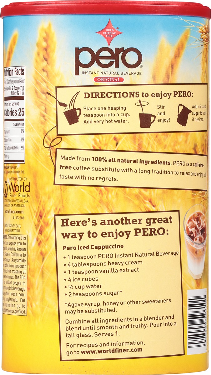 slide 5 of 9, Pero Instant Original Natural Beverage 7 oz, 7 oz