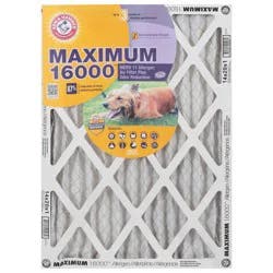 Arm & Hammer Maximum 16000 MERV 11 Allergen Air Filter Plus Odor Reduction 1 ea