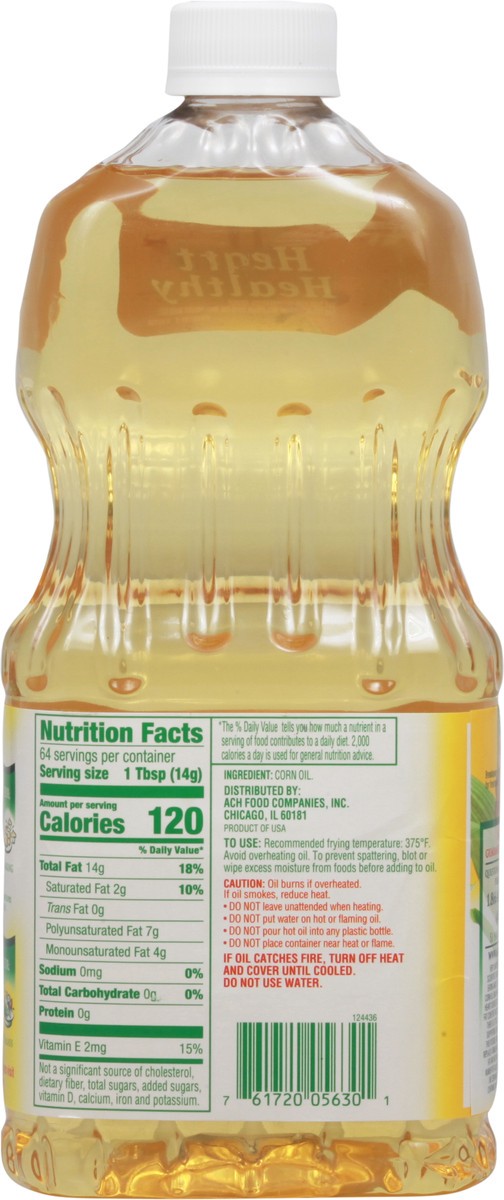 slide 3 of 12, Heart Healthy Mazola Cholesterol Free 100% Pure Corn Oil 32 fl oz, 32 fl oz