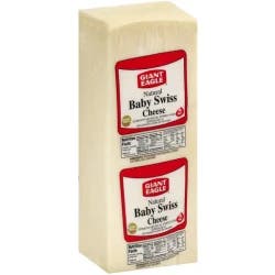 Giant Eagle Market District Natural Baby Swiss Cheese