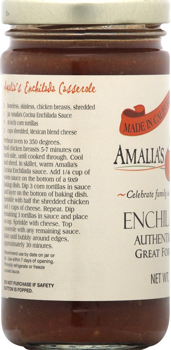 slide 5 of 11, Amalia's Cocina Enchilada Sauce 12 oz, 12 oz