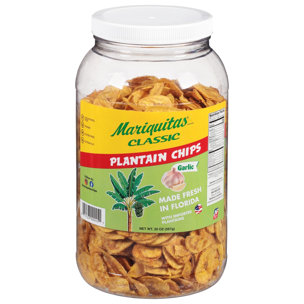 slide 6 of 11, Mariquitas Garlic Barrel, 20 oz