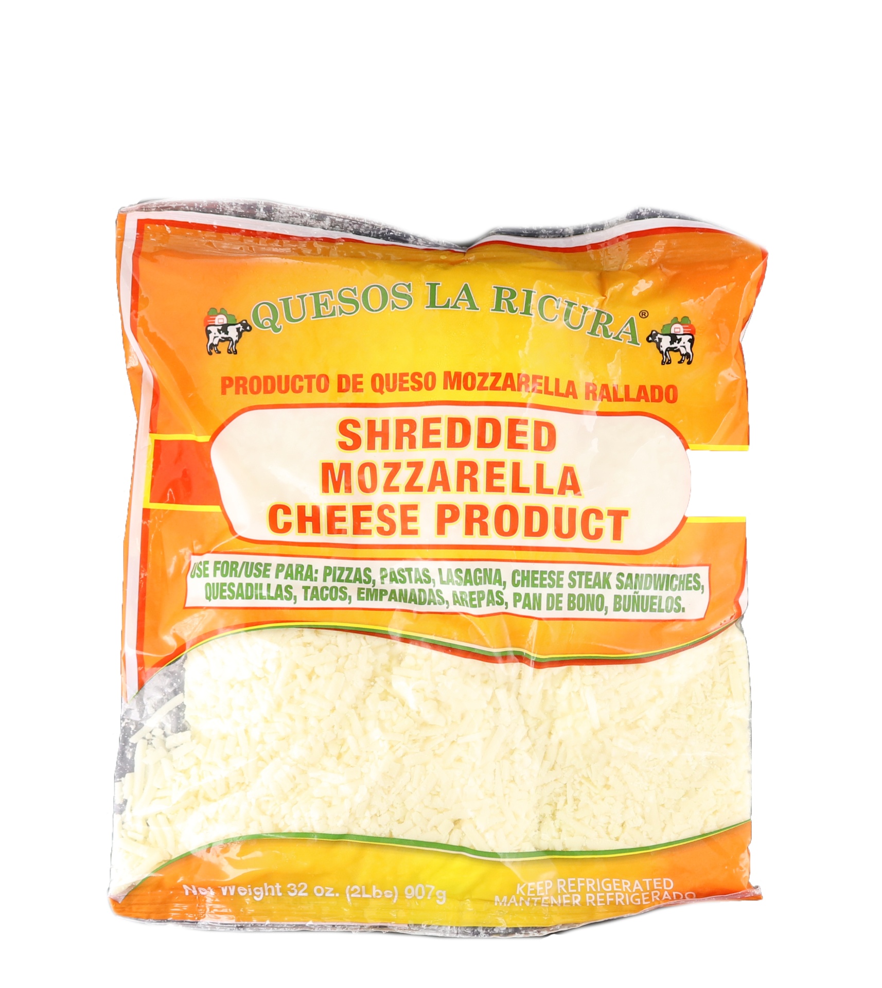 slide 1 of 1, La Ricura Shredded Mzarella Cheese, 36 oz