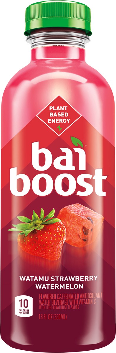 slide 4 of 7, Bai Boost Watamu Strawberry Watermelon, Antioxidant Infused Beverage Bottle - 18 fl oz, 18 fl oz