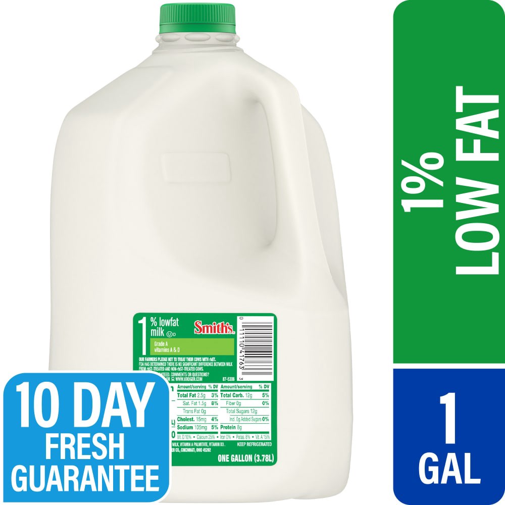 slide 1 of 4, Smith's 1% Lowfat Milk, 1 gal
