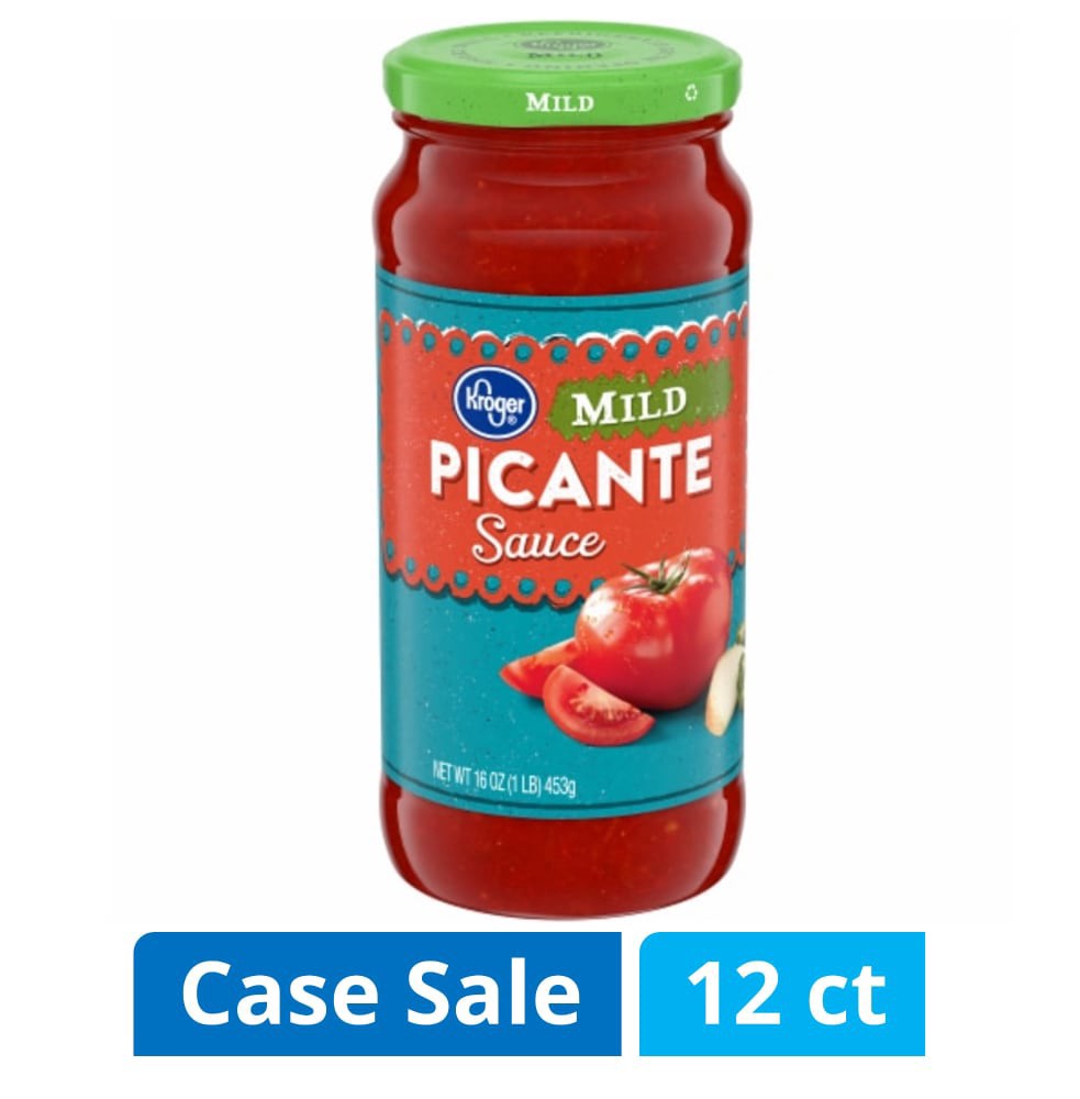 slide 1 of 1, Kroger® Mild Picante Sauce Case Sale, 16 oz / 12 ct