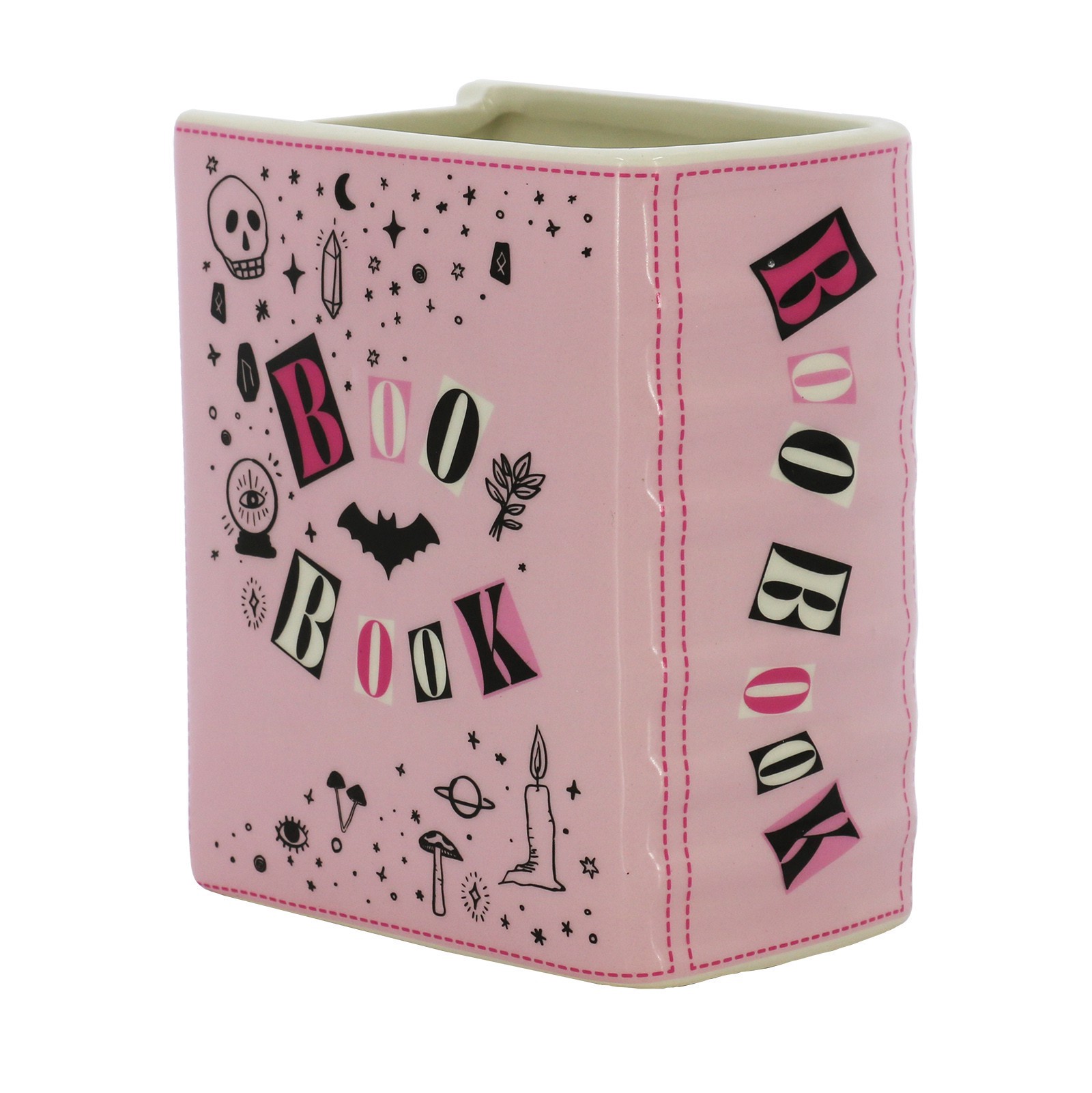 slide 4 of 5, 6" Pink Boo Book Decorative Ceramic Container By Ashland, 6 in