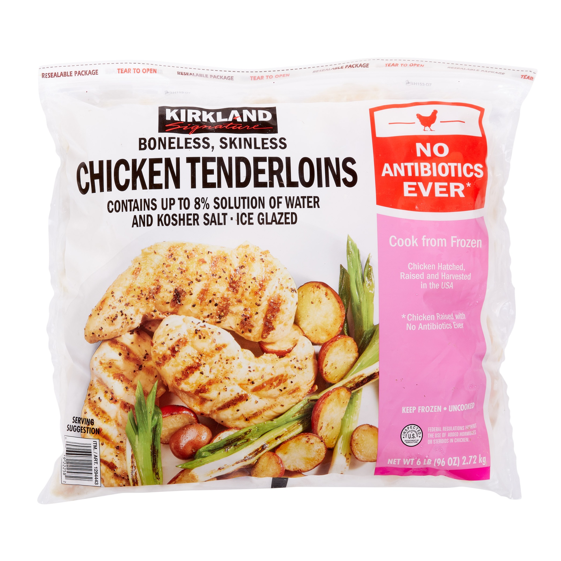 Kirkland Signature Boneless, Skinless Chicken Tenderloin 6 lb Shipt
