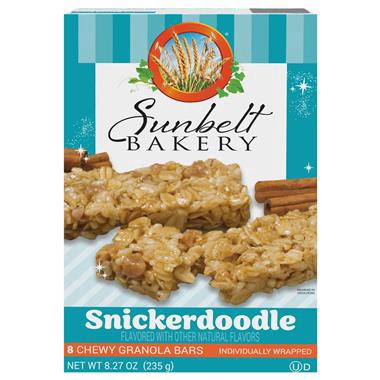 slide 1 of 1, Sunbelt Bakery Chewy Granola Bars, Sunbelt Bakery Family Pack Snickerdoodle, 8 ct