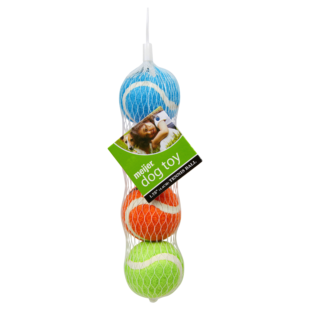 slide 1 of 5, Meijer Tennis Balls For Dogs, Small, 4 ct