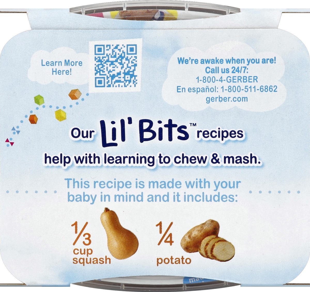 slide 2 of 4, Gerber 3rd Foods Lil' Bits Butternut Squash & Potato Baby Food, 2 ct; 5 oz