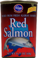 slide 1 of 1, Kroger Alaskan Sockeye Red Salmon, 14.75 oz