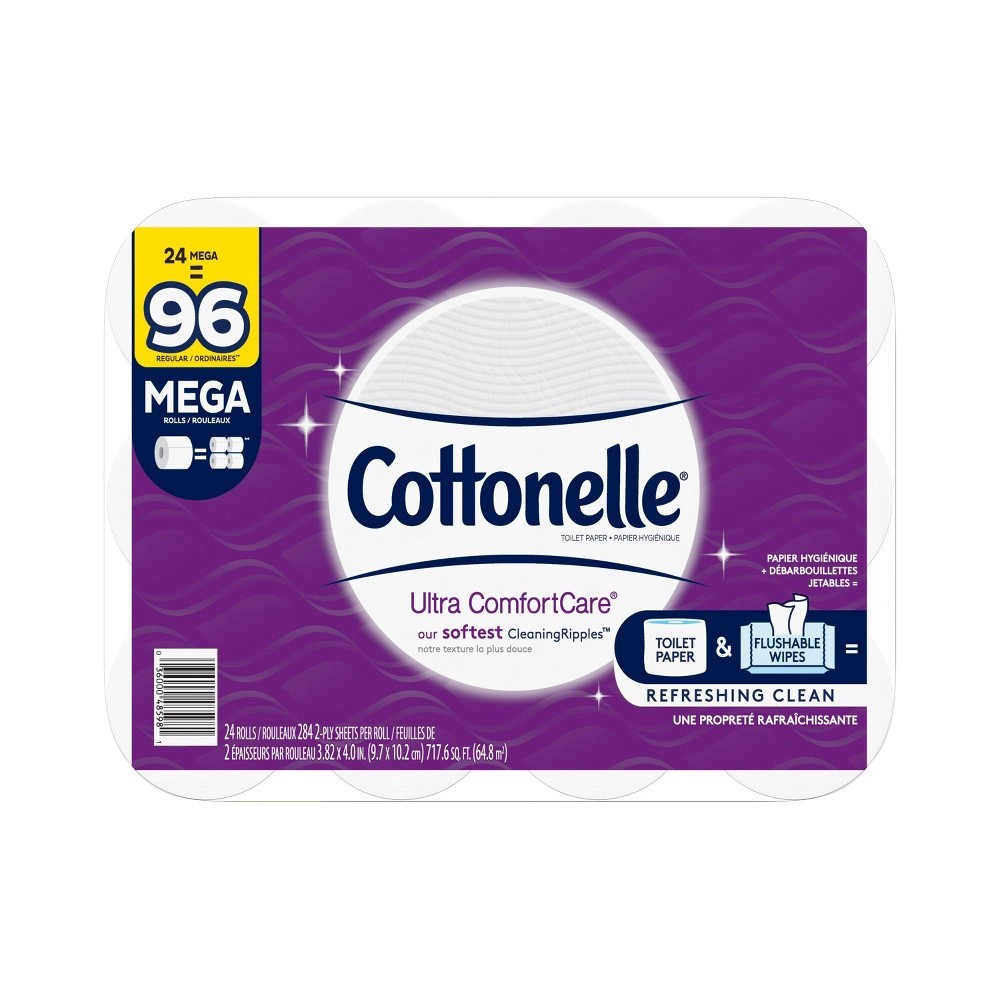 slide 3 of 7, Cottonelle Toilet Paper 24 ea, 24 ct