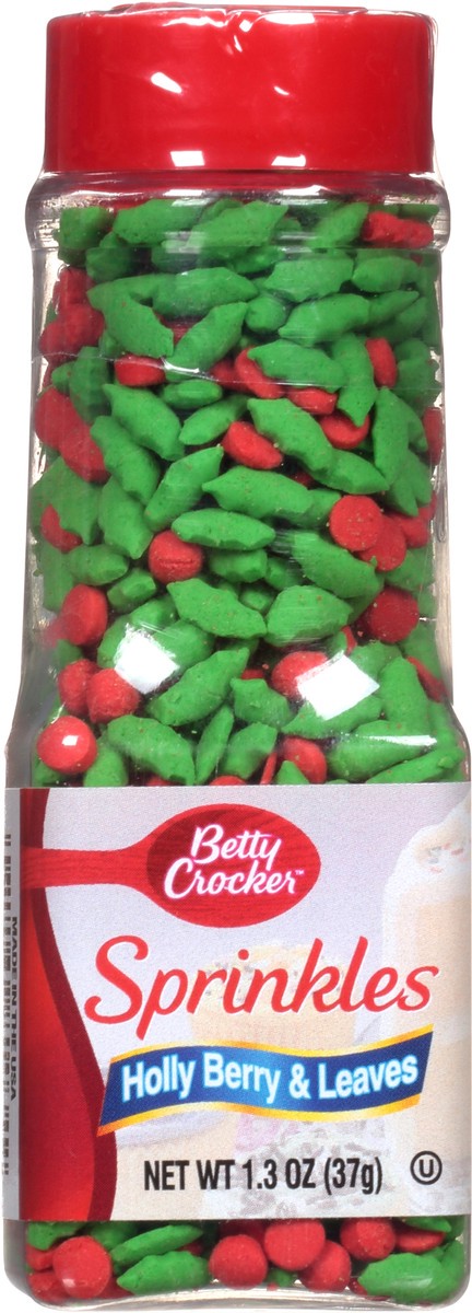 slide 1 of 13, Betty Crocker Decorating Decors Holly Berry And Leaves - 1.3 Oz, 1.3 oz
