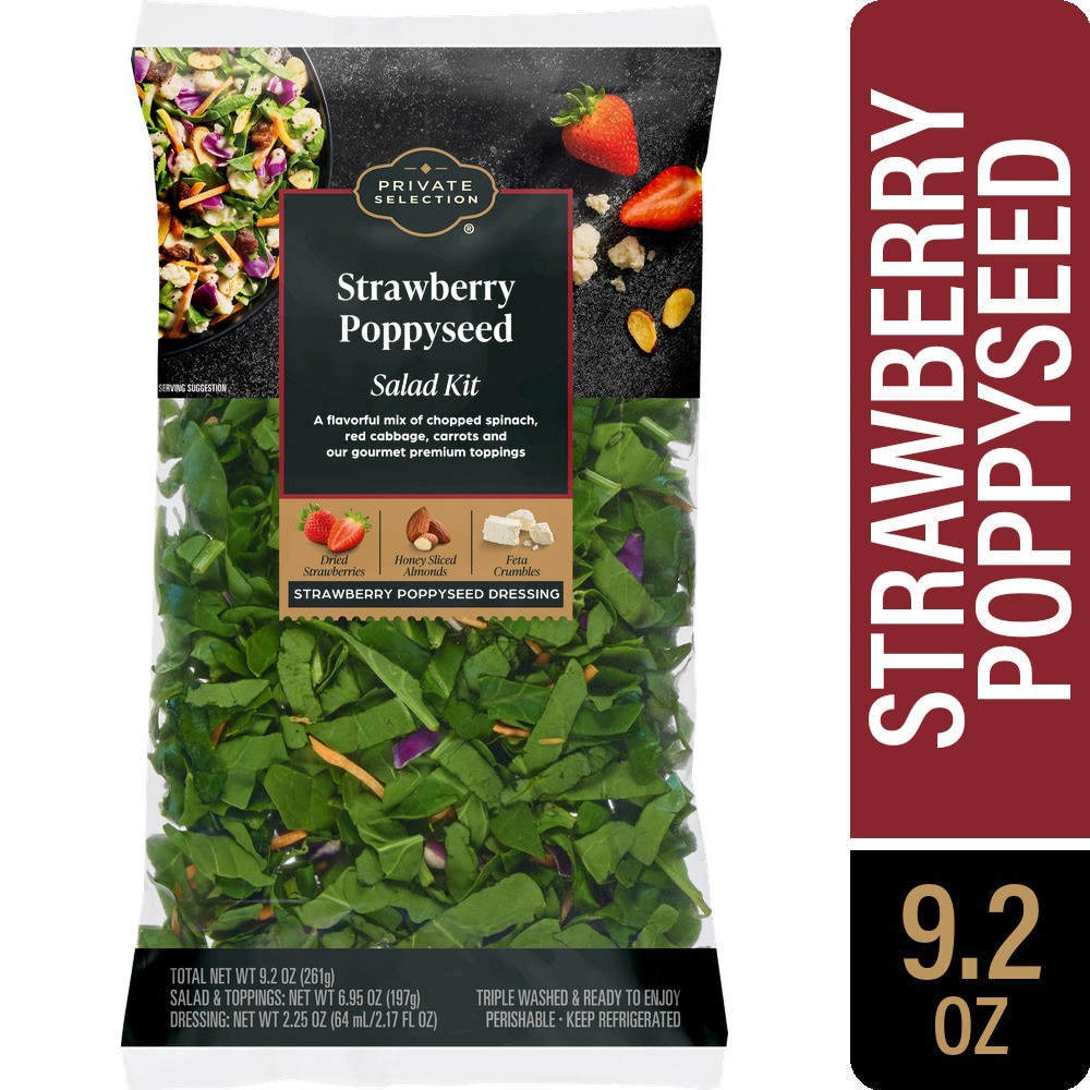 slide 1 of 1, Private Selection® Strawberry Poppyseed Salad Kit, 9.2 oz, 9.2 oz