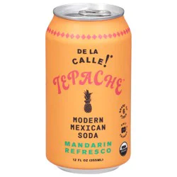 De La Calle Modern Mexican Mandarin Refresco Soda 12 fl oz
