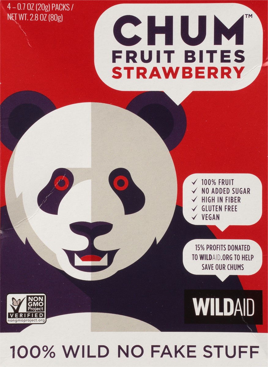 slide 3 of 9, Chum Strawberry Fruit Bites Pack 4 - 0.7 oz Packs, 4 ct