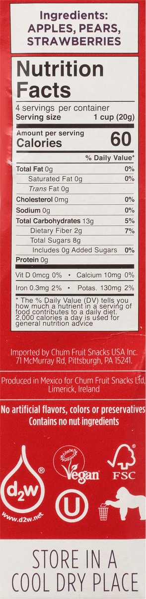 slide 7 of 9, Chum Strawberry Fruit Bites Pack 4 - 0.7 oz Packs, 4 ct