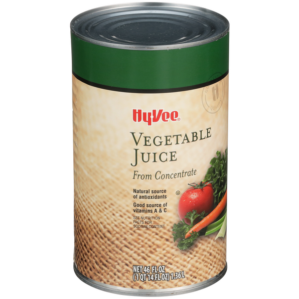 slide 1 of 1, Hy-vee Vegetable Juice From Concentrate - 46 fl oz, 46 fl oz