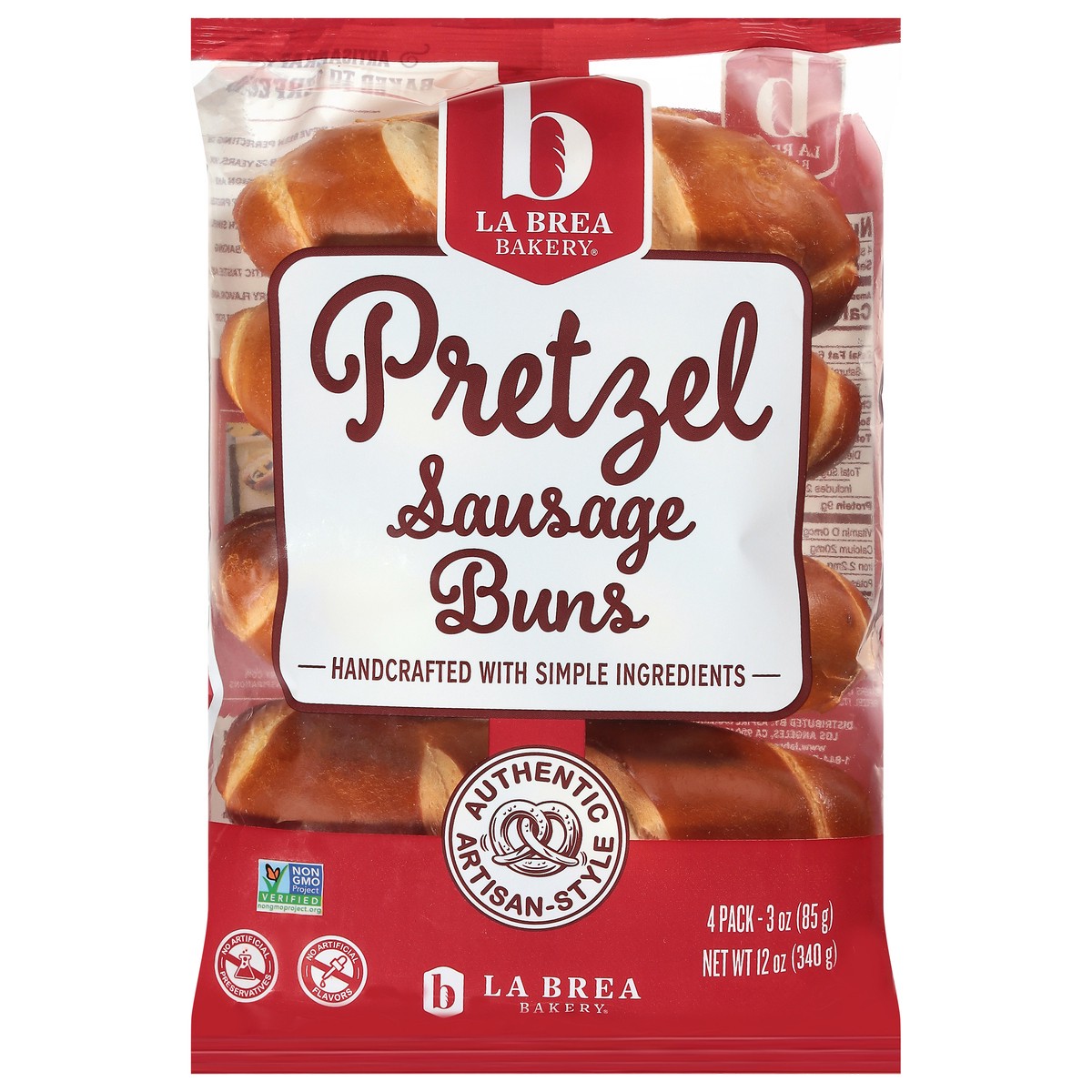 slide 2 of 4, Lb Bun Sausage Pretzel, 12 oz
