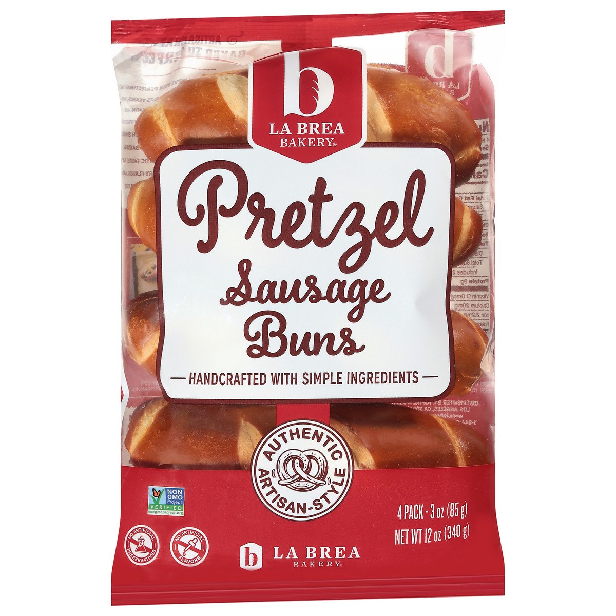 slide 4 of 4, Lb Bun Sausage Pretzel, 12 oz