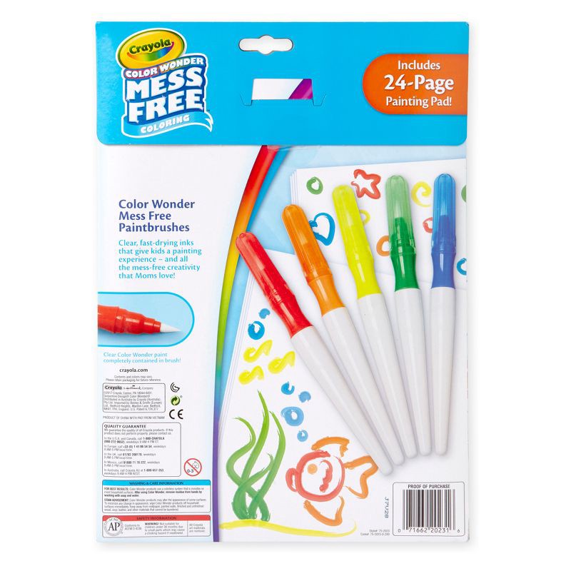 slide 9 of 9, Crayola 6pc Color Wonder Paintbrush Pens Set, 6 ct