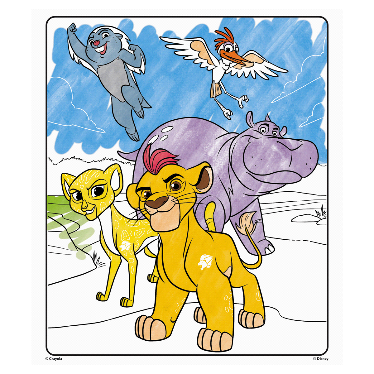 slide 5 of 10, Crayola Lion Guard Color Wonder Coloring Pages, 1 ct