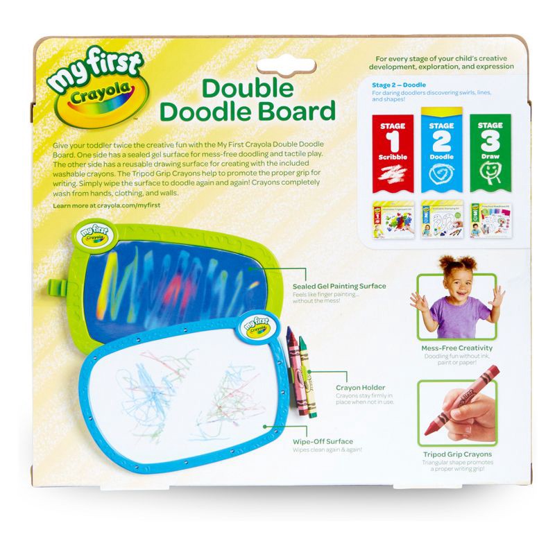 slide 9 of 10, Crayola My First Double Doodle Board Stage 2, 1 ct