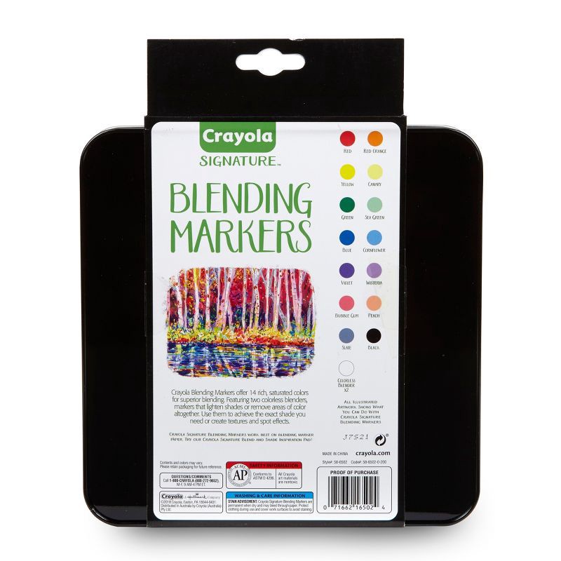 slide 7 of 9, Crayola 16ct Blending Marker Kit with Case, 16 ct