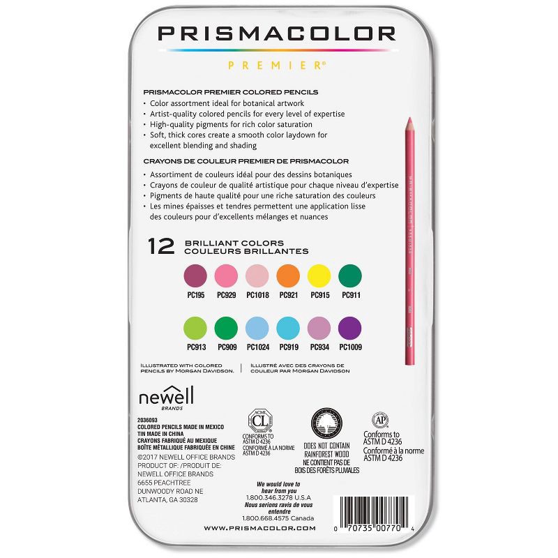 slide 6 of 6, Prismacolor Premier 12pk Colored Pencils - Botanical Garden, 12 ct