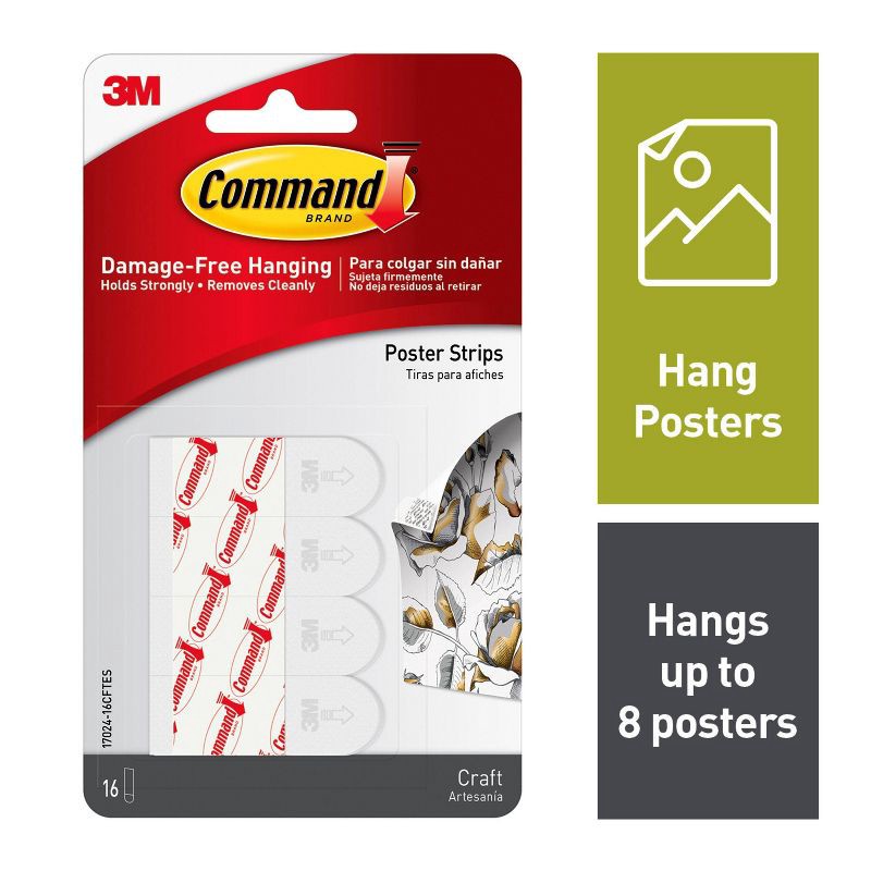 slide 2 of 10, Command 16ct Craft Poster Strips, 16 ct