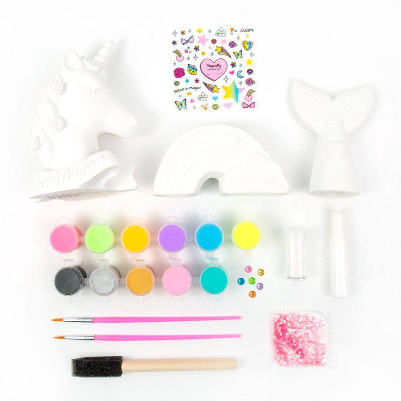 slide 4 of 4, Paint Your Own Unicorn and Friends - It's So Me: Craft Kit for 6 Year Old Girls, Includes Paints, Brushes, Gems, Sequins, 1 ct