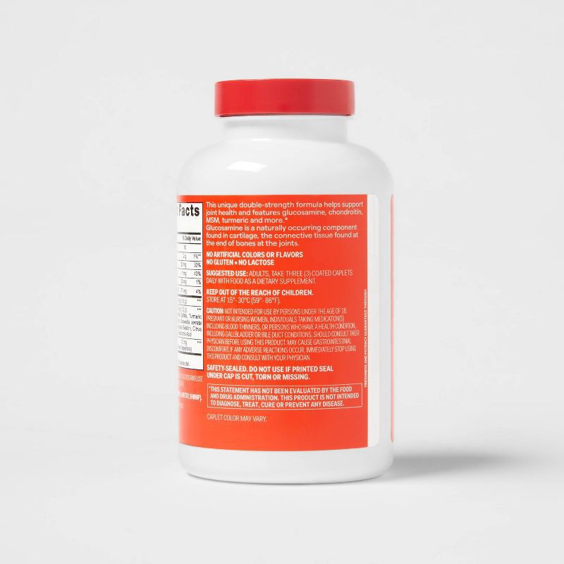 slide 4 of 5, Extra Strength Glucosamine Chondroitin Sulfate Dietary Supplement Tablets - 180ct - up&up™, 180 ct