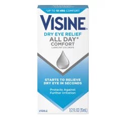 Visine All Day Comfort Dry-Eye Relief Lubricant Eye Drops - .5 fl oz
