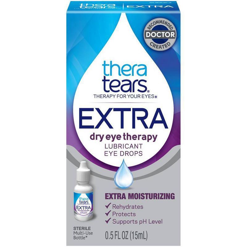 slide 8 of 8, TheraTears Extra Dry Eye Therapy Lubricant Eye Drops - 0.5 fl oz, 0.5 fl oz