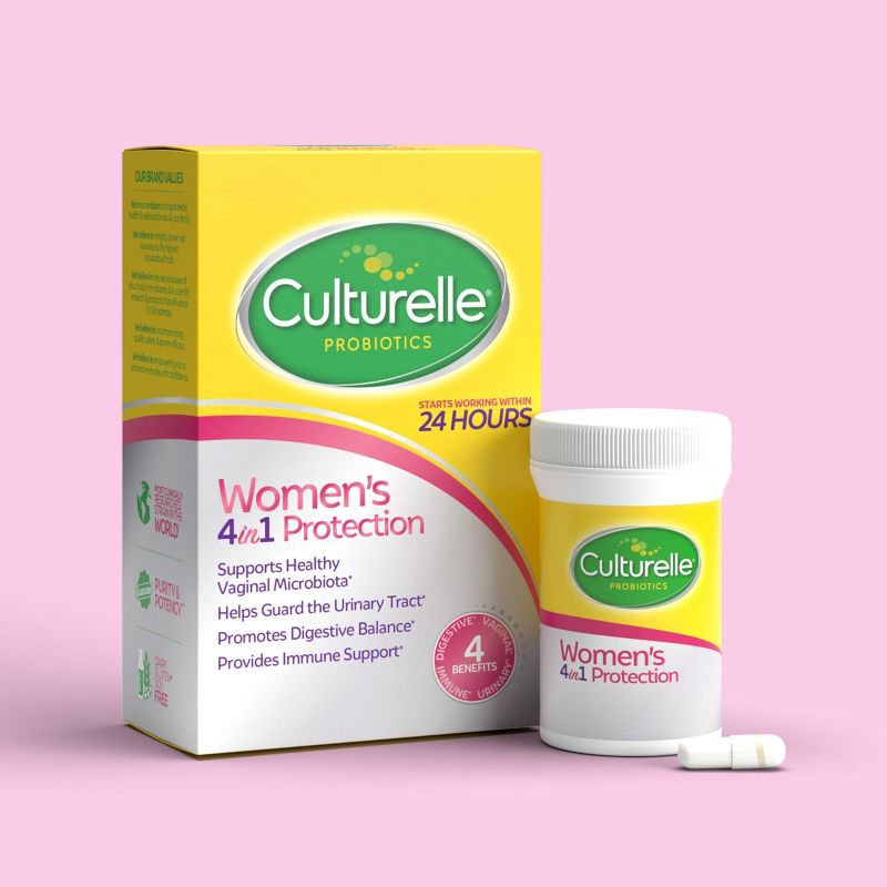 slide 2 of 14, Culturelle Women's 4-in-1 Protection for Vaginal, Digestive and Immune Health Capsules - 30ct, 30 ct
