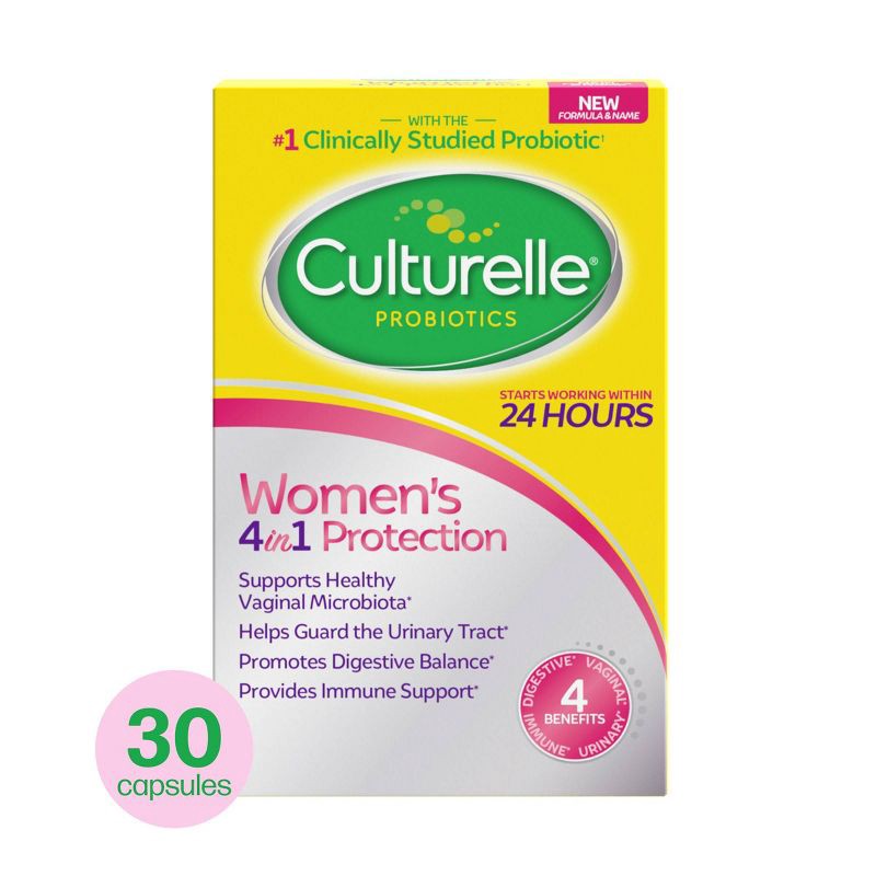 slide 1 of 8, Culturelle Women's 4 in 1 Protection for Vaginal, Digestive and Immune Health - 30ct, 30 ct