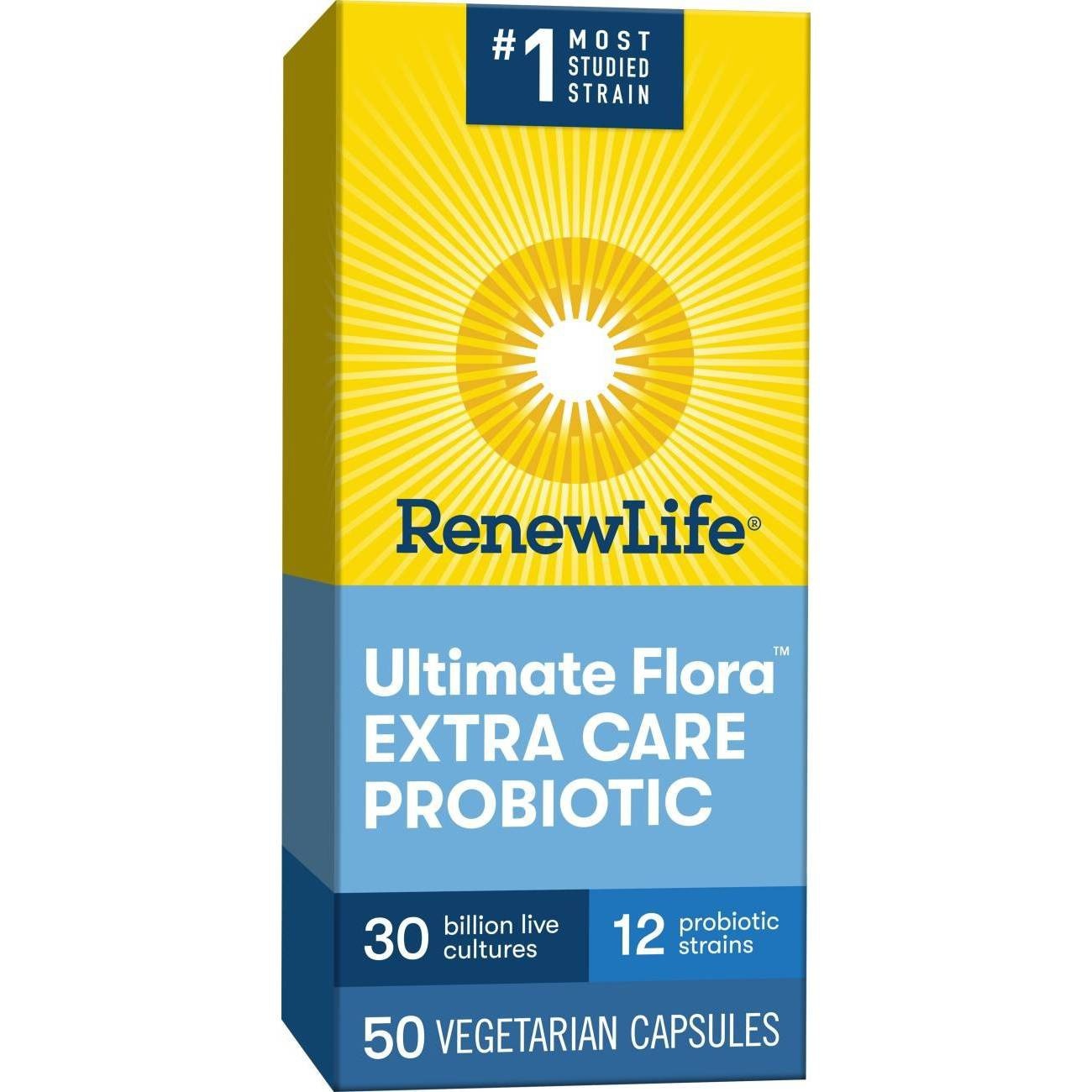 slide 1 of 14, Renew Life Ultimate Flora Probiotic Extra Care - 30 Billion CFU - 50ct, 50 ct